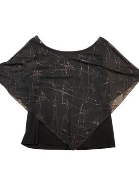 Y2k vintage Black glitter LOLLOL